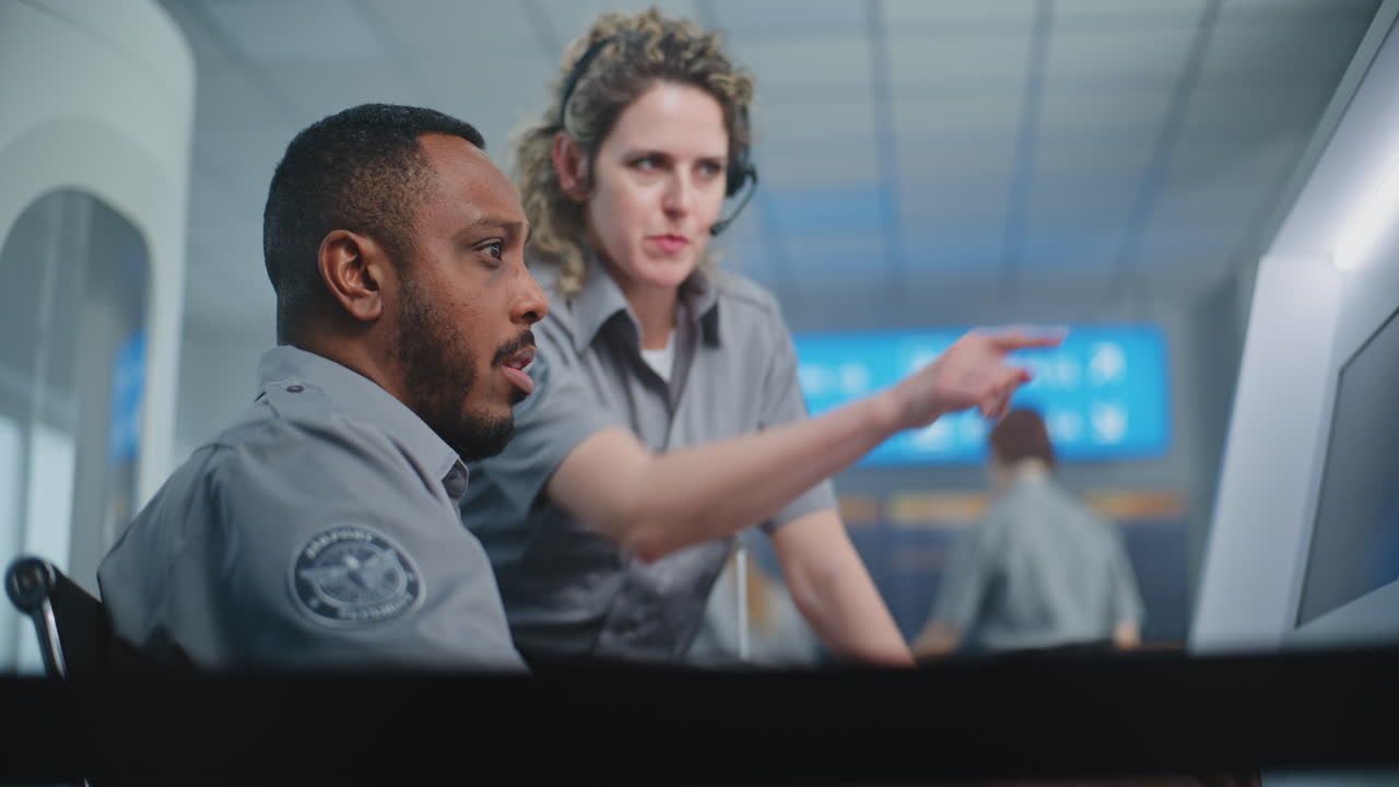 공항 보안 인력 모니터링