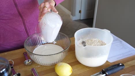 Pouring-Milk,-Cream,-and-Honey---Making-Scones-60fps