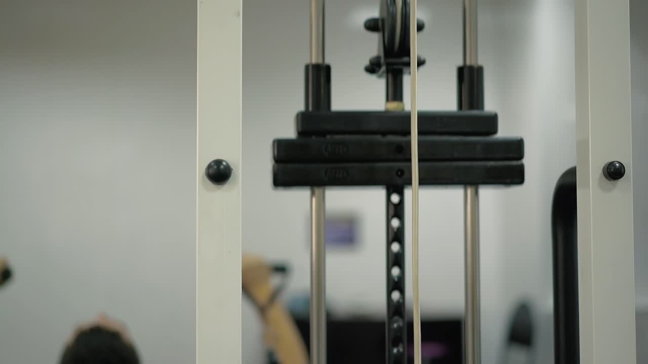 장애인들을 위한 스포츠 홀에서 수업 4