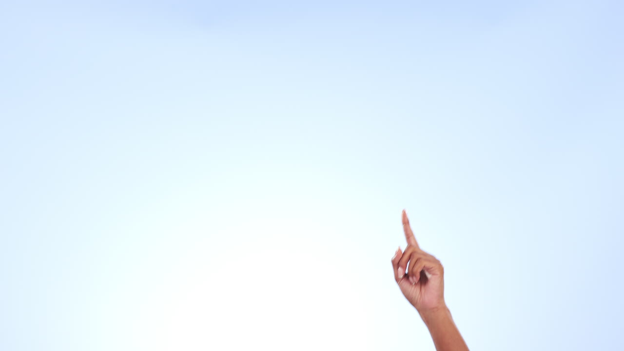 손, 손가락과 스튜디오에서 가리키는