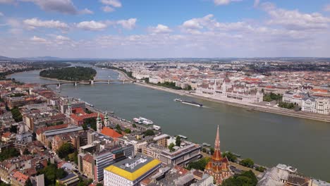 budapest cityscape from air