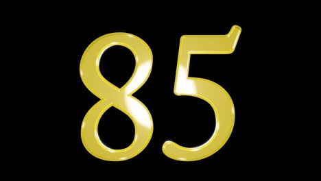 número de oro 85