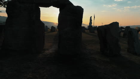 the bulgarian stonehenge in the village of rayuvtsi, bulgaria