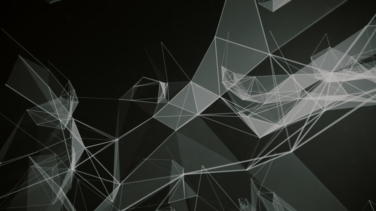 Crypto coin  currency promotion intro. Abstract geometric background with connecting dots and lines.