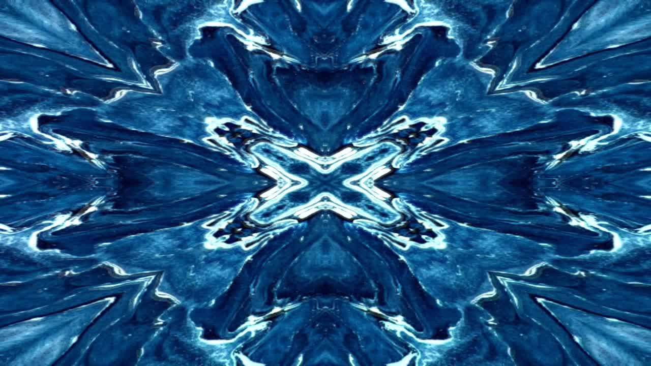 único colorido caleidoscopio patrón de mármol fractal fondo de movimiento.