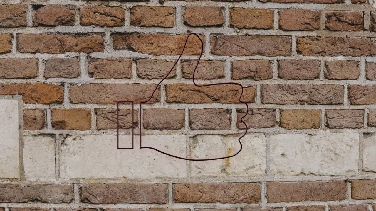 벽돌 벽에 네온 심장 표지판 4k