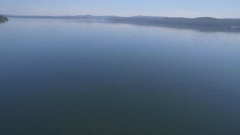 serene lake view from above