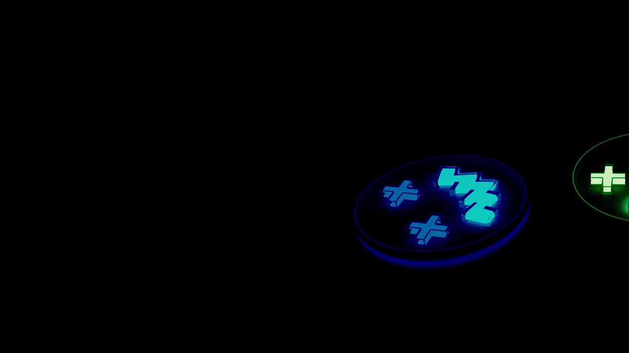 señales y símbolos de neón