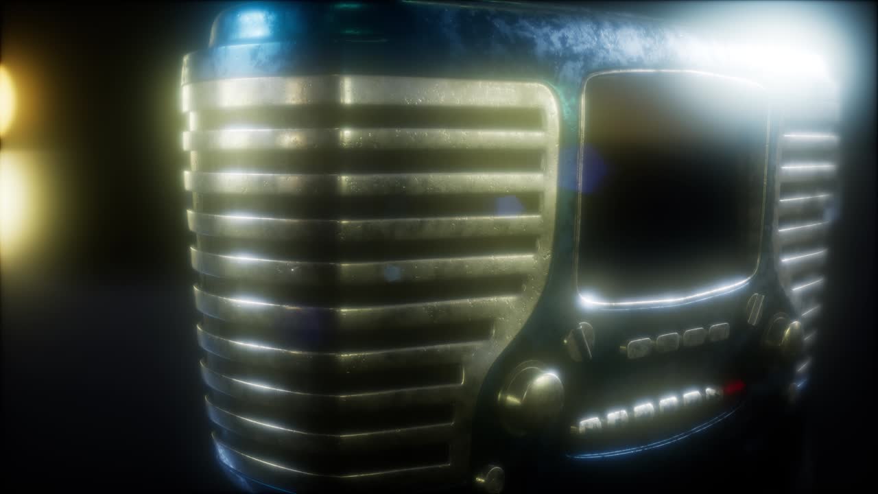 구식 빈티지 레트로 라디오