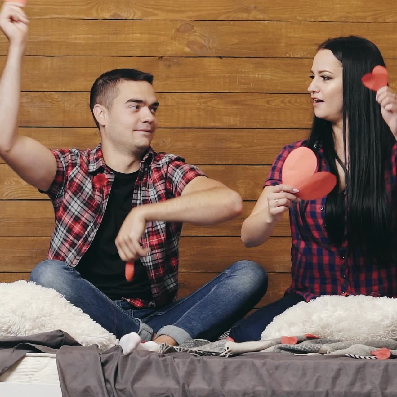 Portrait of happy young family