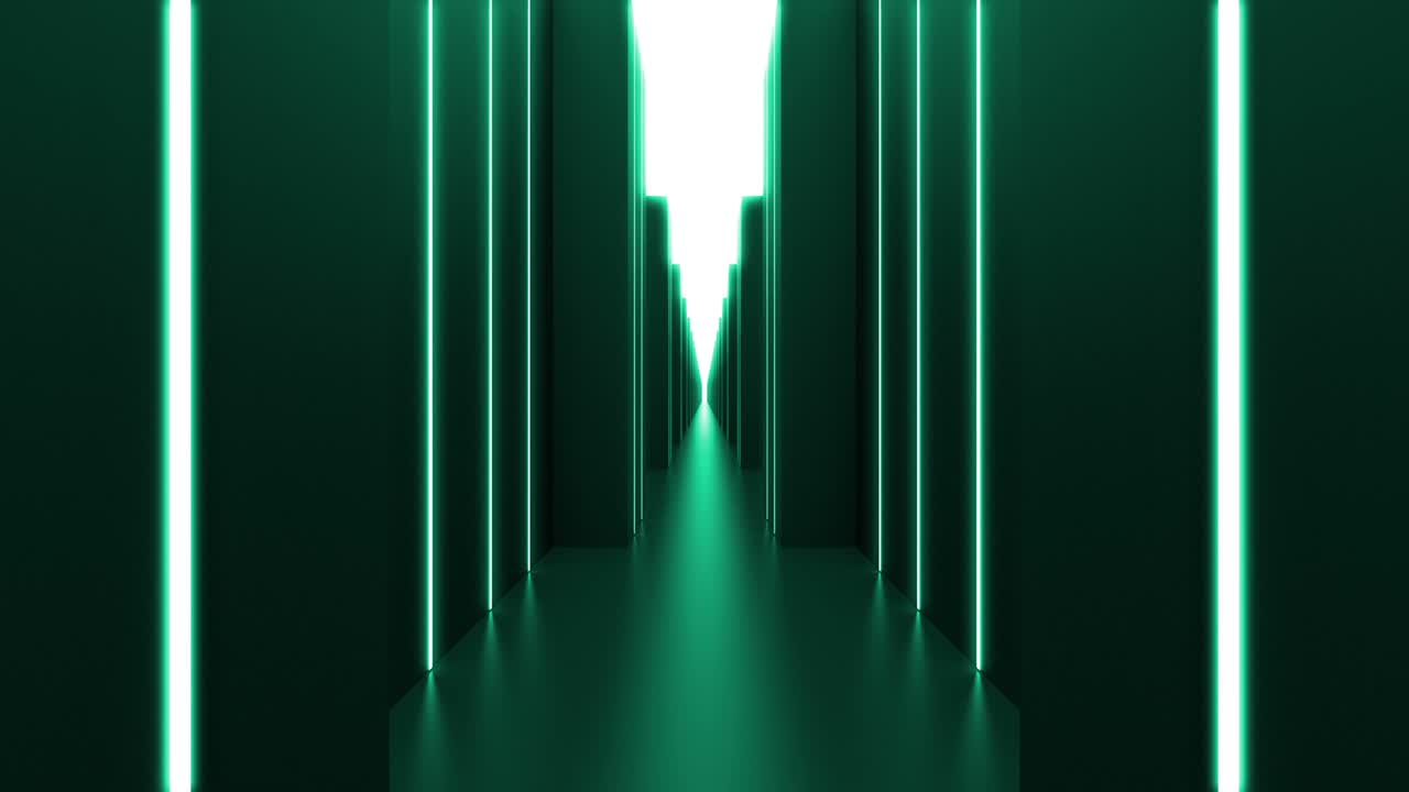 el túnel de fondo futurista y brillante