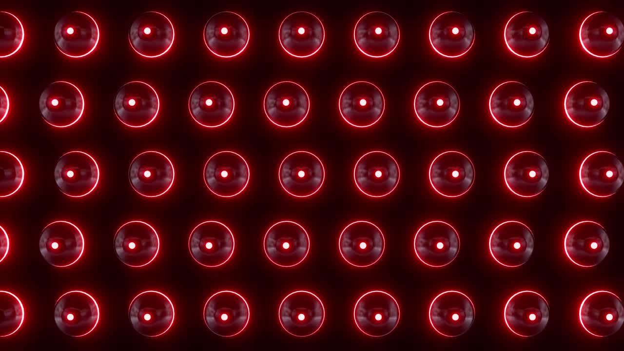 네온 빨간 원 패턴