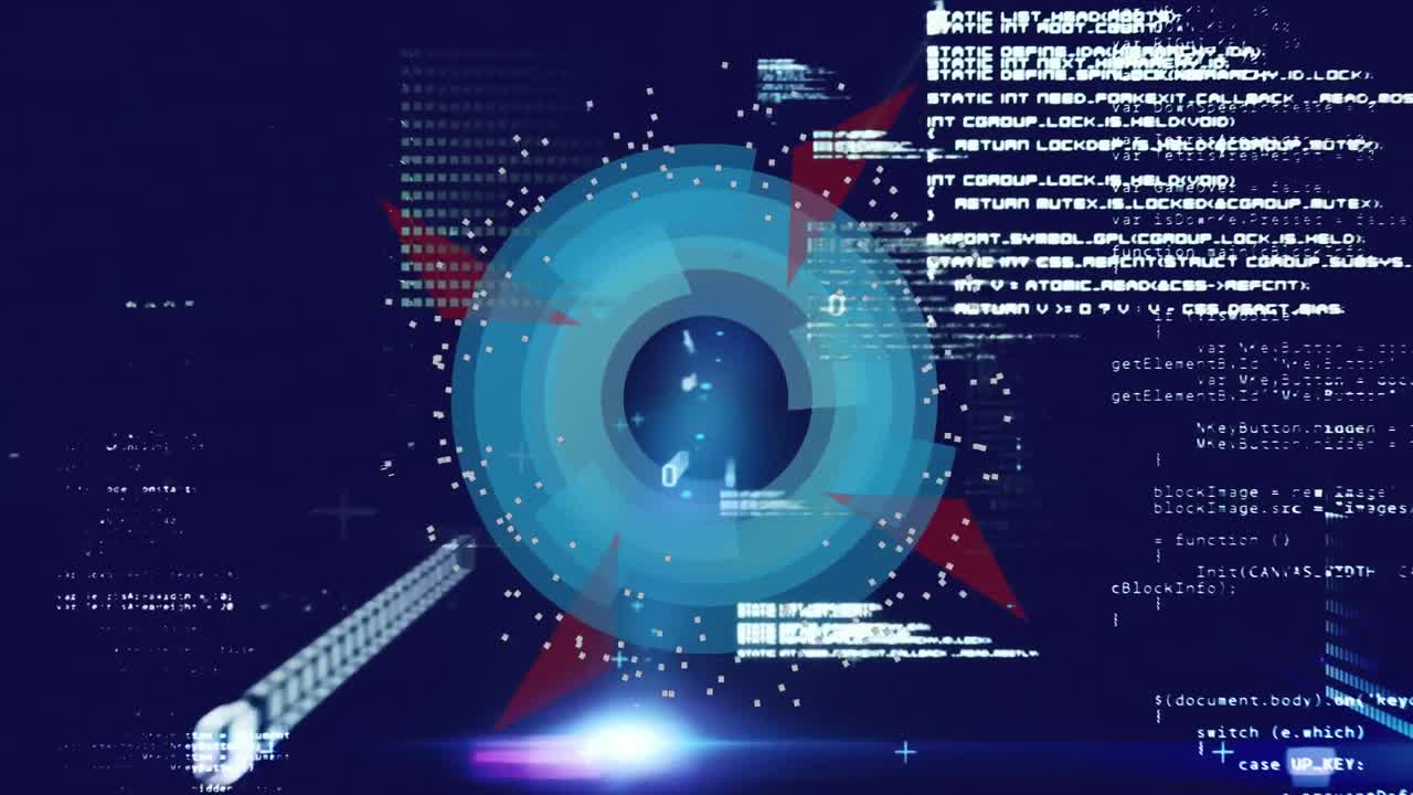 animación de escaneo y grabación de alcance azul en movimiento rápido