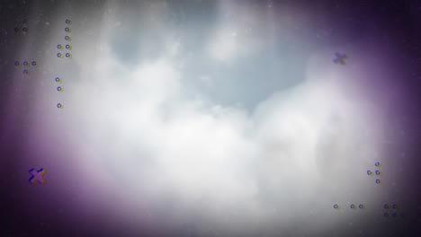 animación de marcadores y procesamiento de datos en nubes