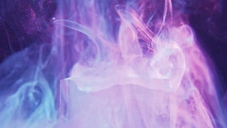 glitter steam flow white fume motion cube purple