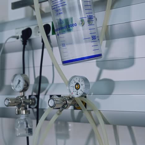 modern medical equipment in the reanimation room. intensive care unit with advanced equipment in hospital. medical healthy treatment center