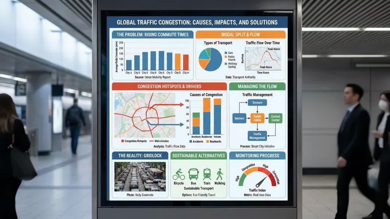 Congestione del traffico globale: cause, impatti e soluzioni