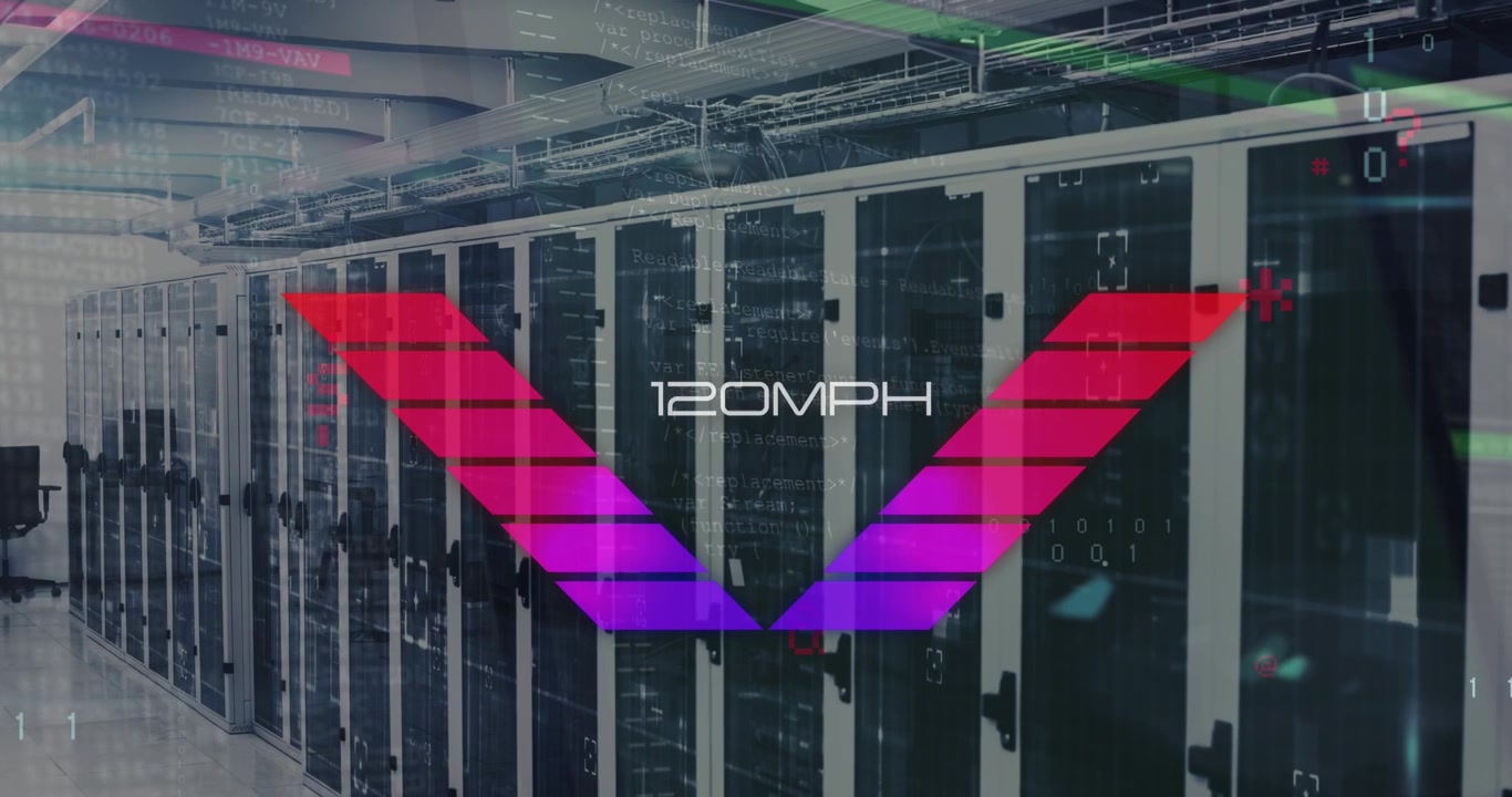 Animation of speedometer and data processing over servers