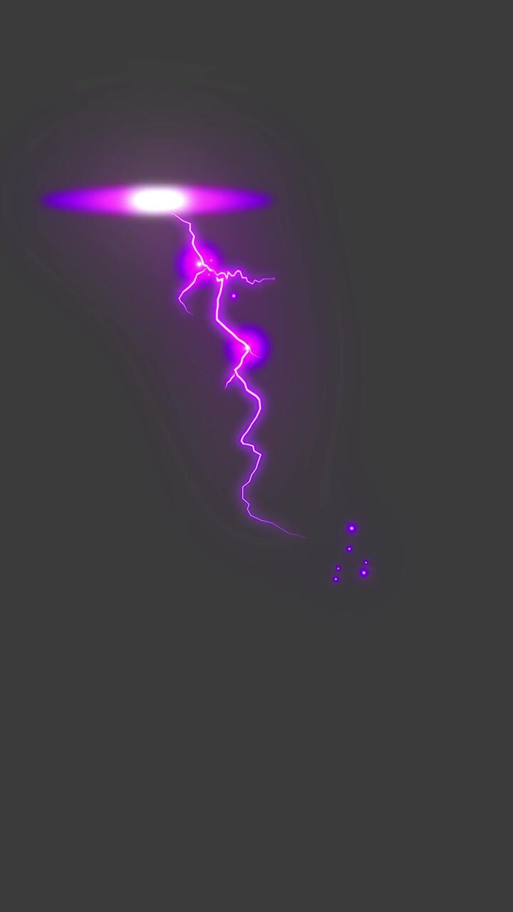 Purple Lightning Storm