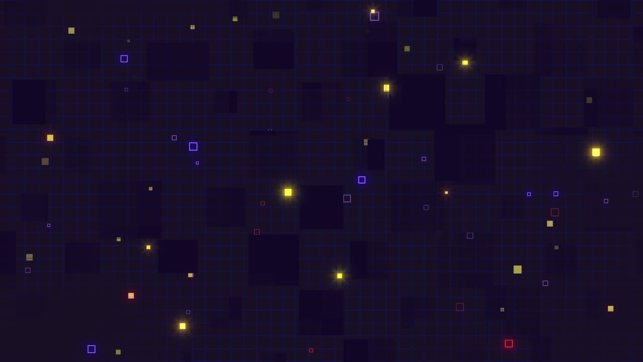 균형 잡힌 패턴 의 사각형 을 가진 다채로운 번호 로 된 격자