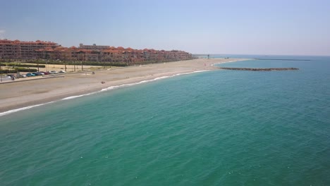 The-town-of-Almerimar-in-Almeria-during-a-sunny-summer-day