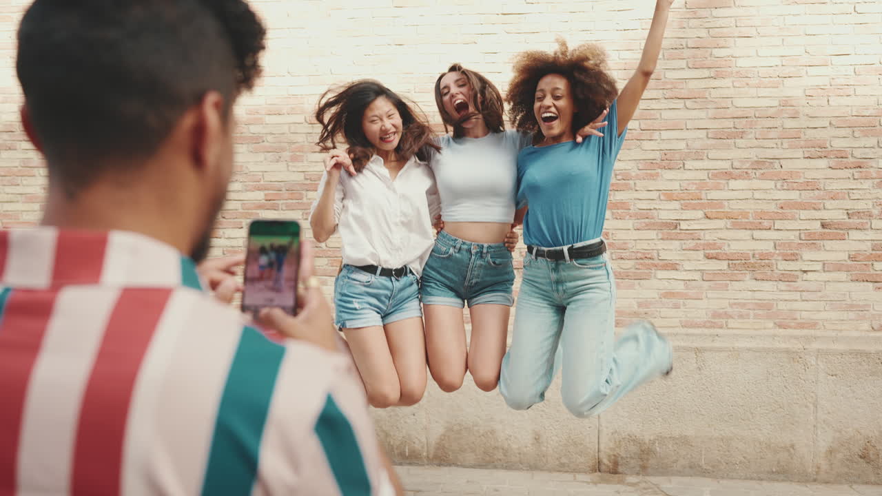 Friends posing for a photo