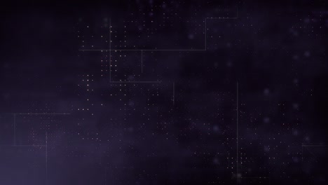 4k abstract 3d technology background made of simple glowing geometric shapes