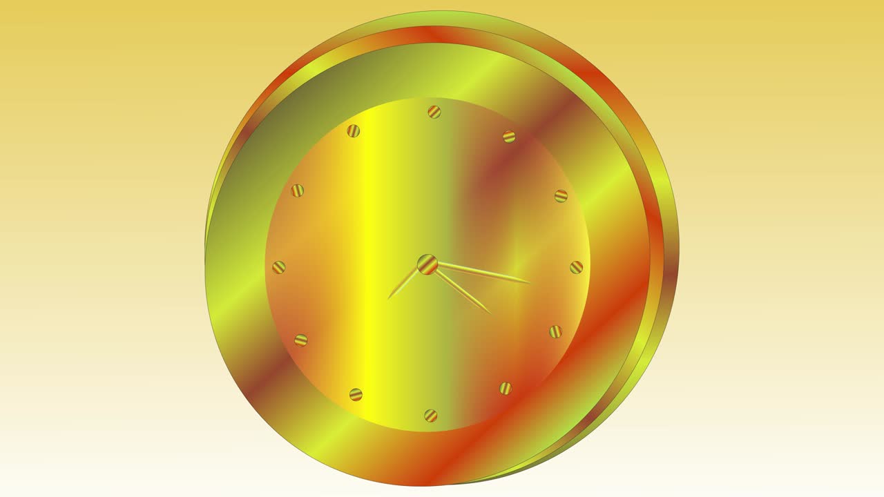 3d クリエイティブ グラディエント クロック バックグラウンド モーション ビデオ