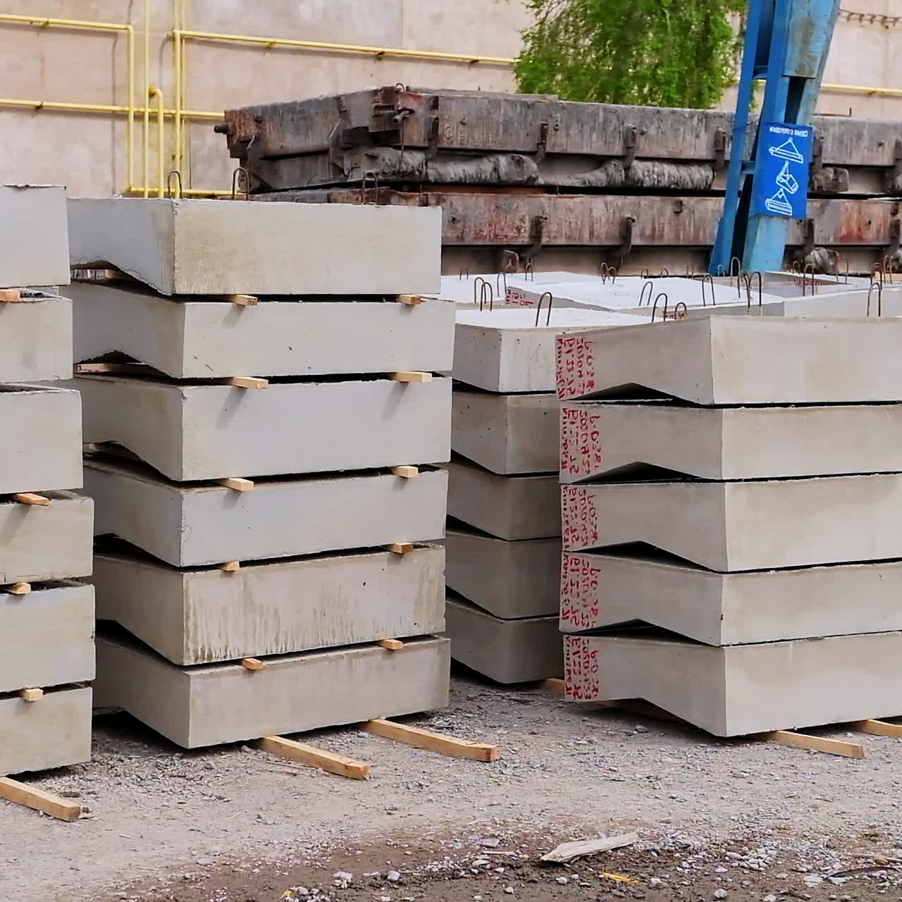 Many Wave Dissipating Concrete Blocks at The Sea or Ocean. Landscape, Nobody