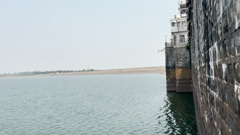 Looking-at-Kabini-River-through-structural-wall-of-Kabini-dam