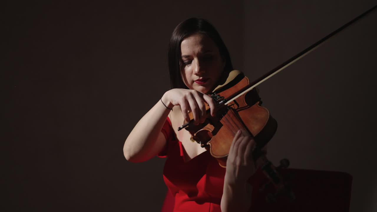 mujer tocando la viola