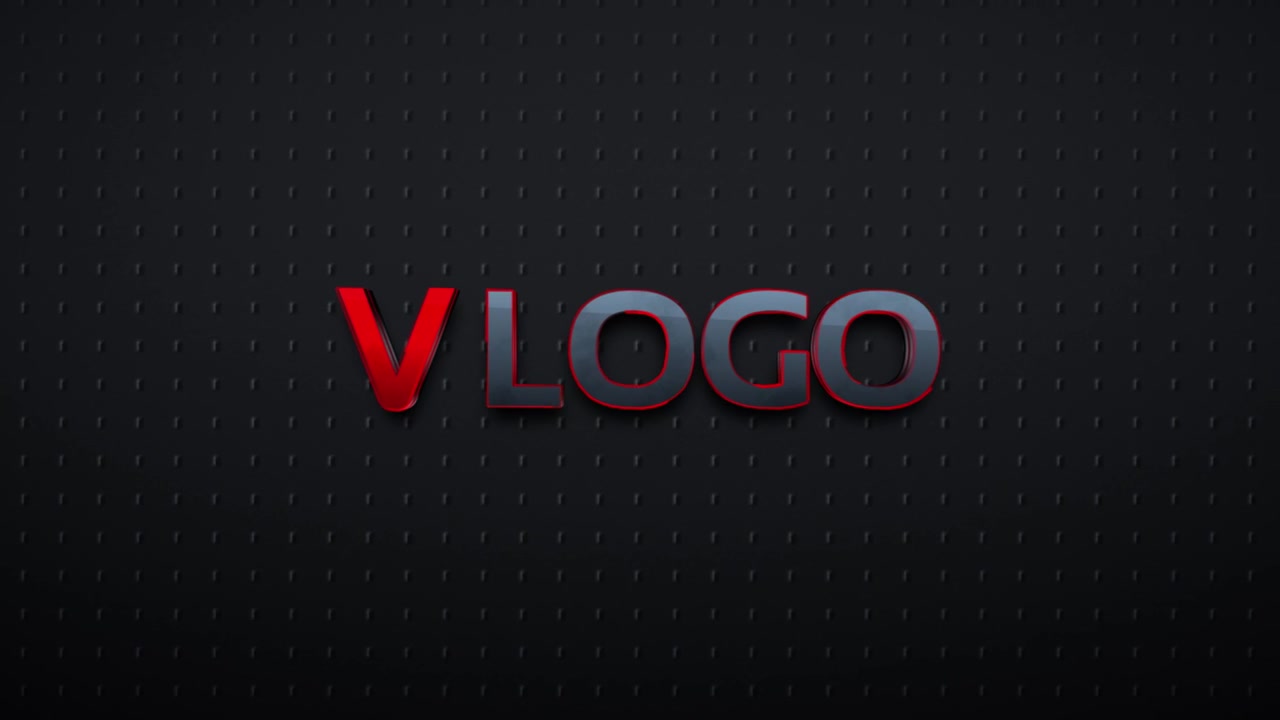 3D logoafsløringsanimation på mørk tekstureret baggrund