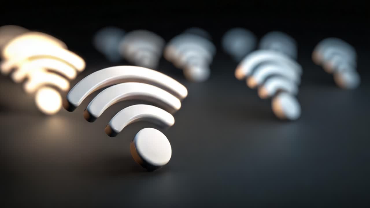 Exploring the Evolution of Connectivity: A Visual Journey Through Wireless Signals Representing Strength and Access to Modern Technology