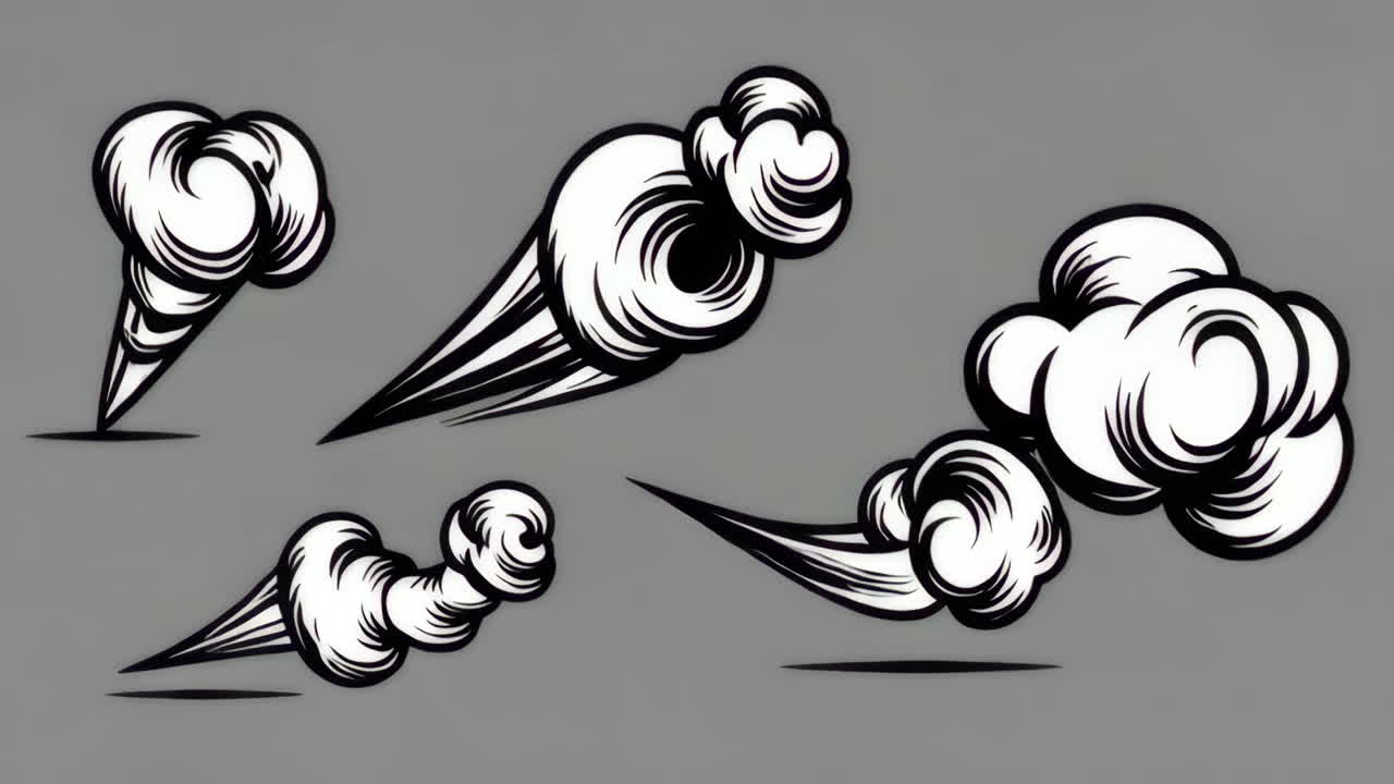 Comic Style Smoke and Speed Effects