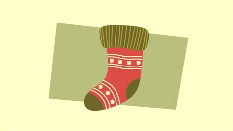 ilustración de las medias de navidad