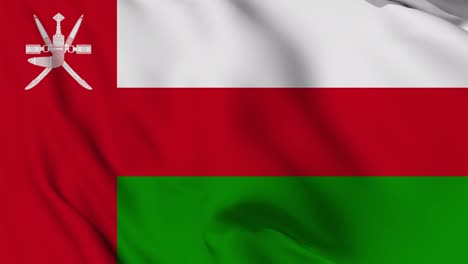 oman flag seamless waving animation