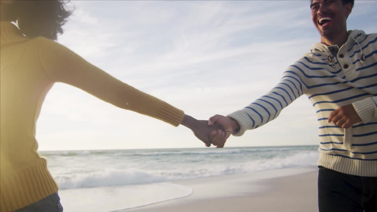 Folk på stranden
