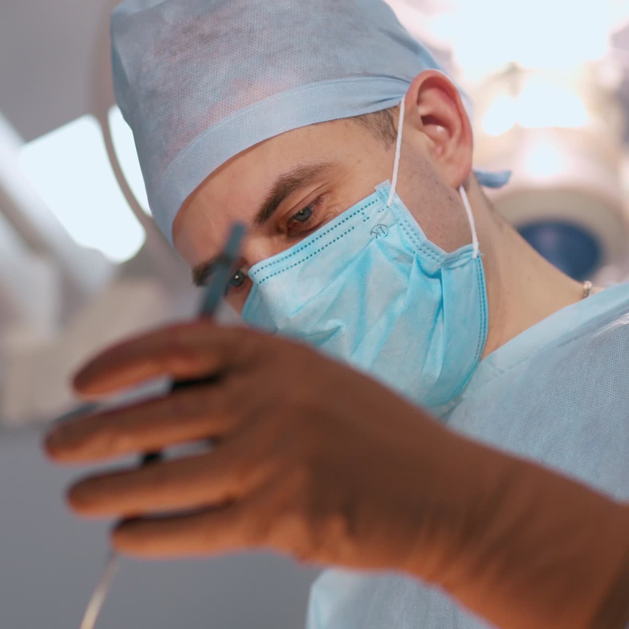 Portrait of surgeon at work