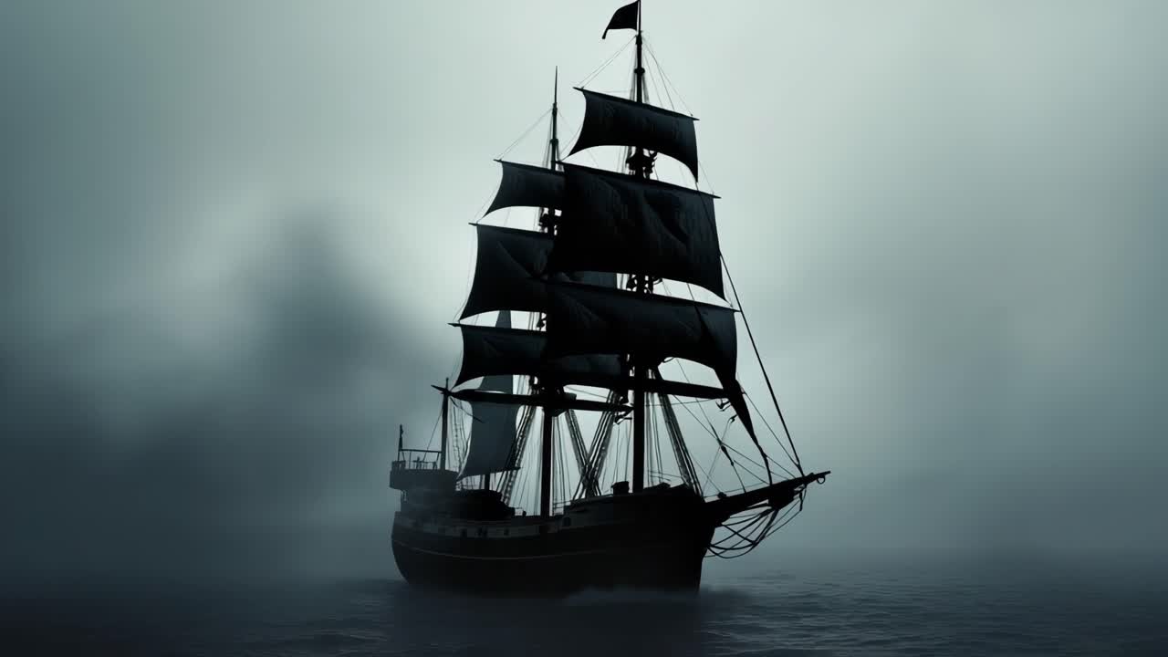 Sailing Ship in Fog