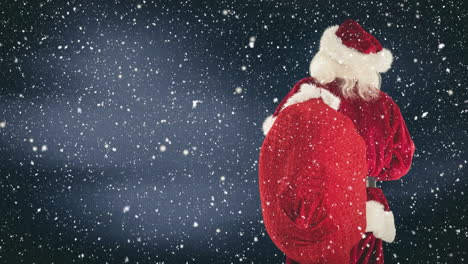 la cláusula de santa combinada con la caída de nieve