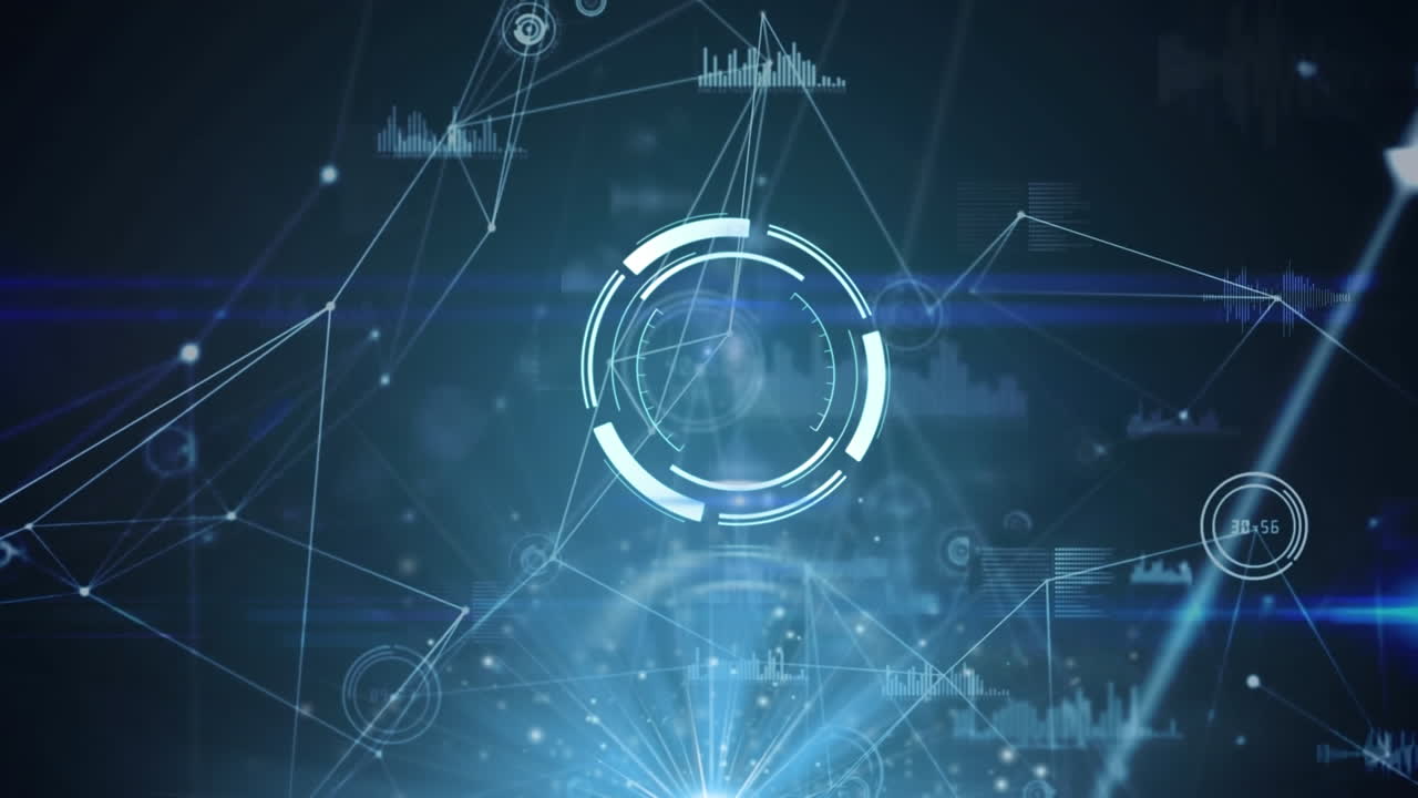 범위 스캐닝과 함께 연결 네트워크의 애니메이션