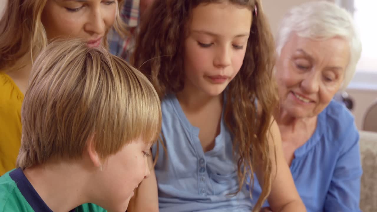 Multi generation family using tablet