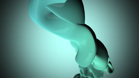 motion dark green liquid futuristic shapes