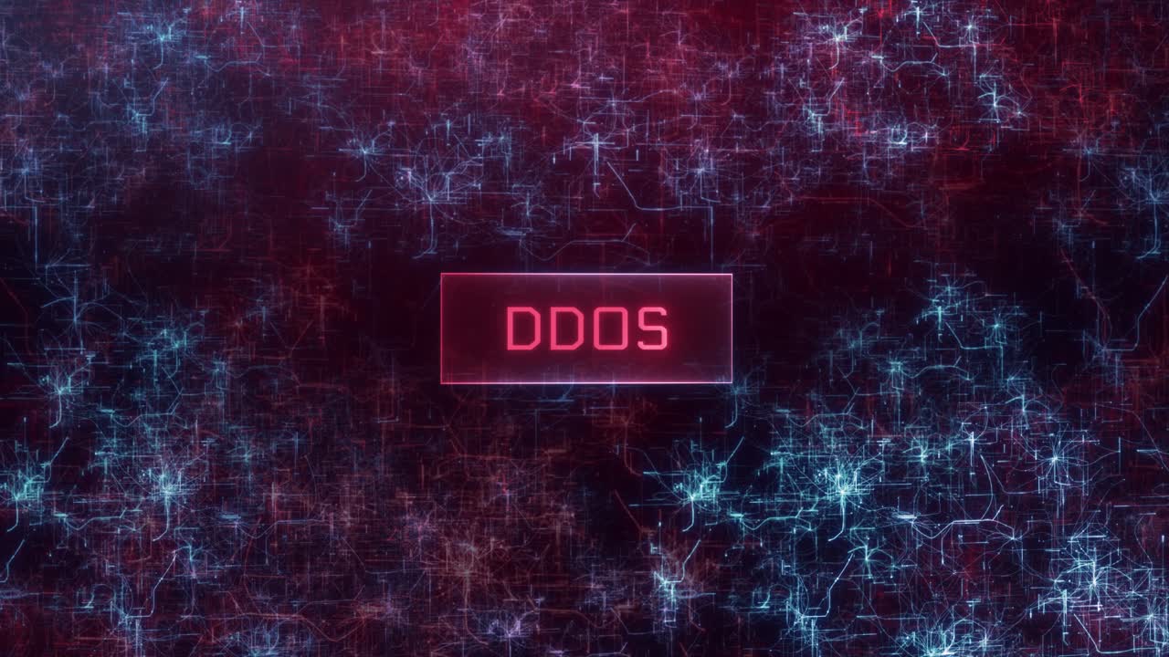 Koncepcja DDOS na tle ciemnych sieci komputerowych.