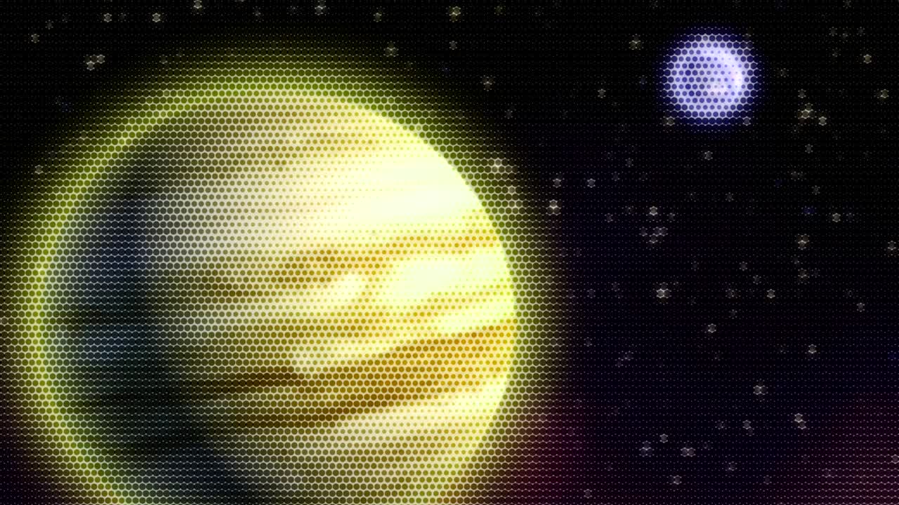 fondo animado en movimiento que muestra el planeta tierra desde el espacio