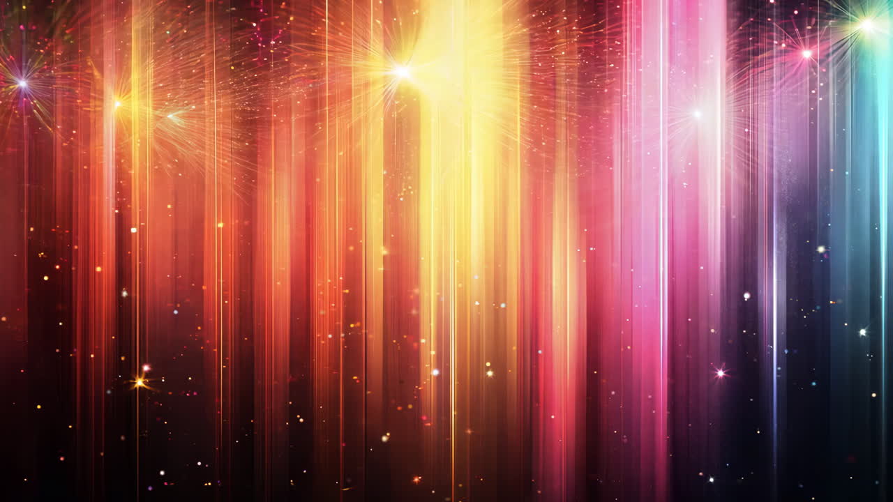 A colorful, multi-colored stripe of light and dark colors. The colors are bright and vibrant, creating a sense of energy and excitement
