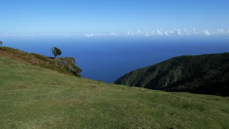 panoramic view of the plateau in madeira island, portugal