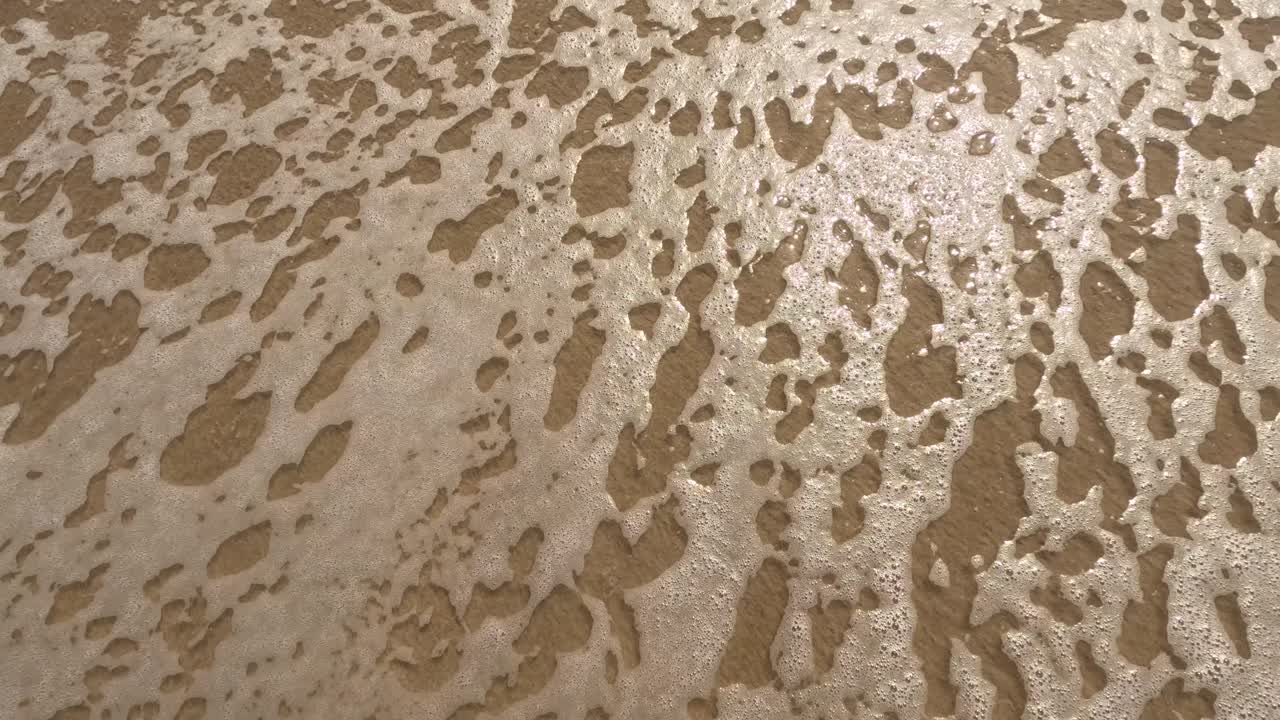&amp;quot;Stress&amp;quot; word is written on the beach sand and erased with a wave, a concept video of relaxation and stress relief