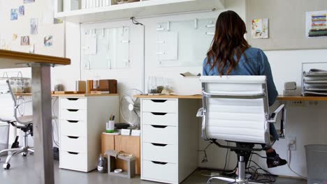 female executive working at desk