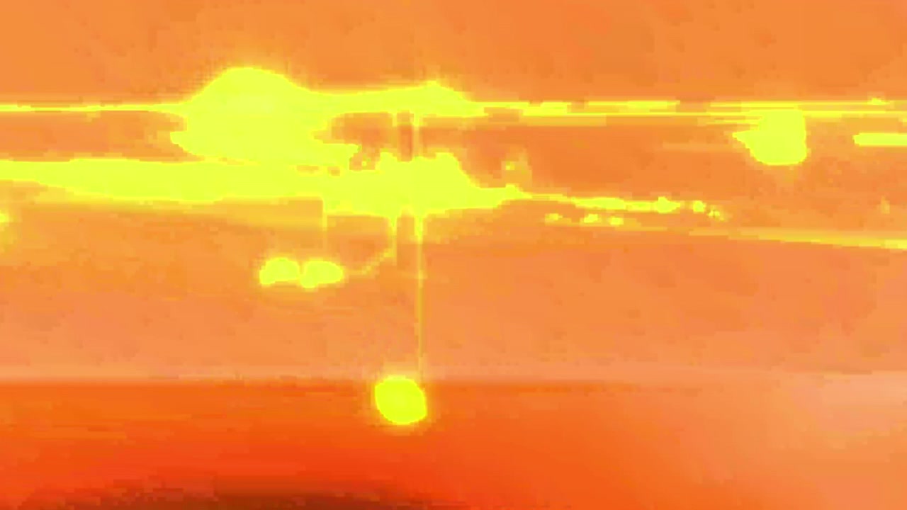 Abstract Light Streaks and Glitch Transition Effect